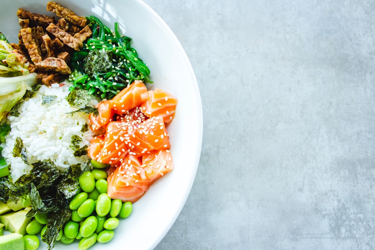Mediterranean diet meal preparation with fresh vegetables and olive oil